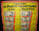 Tableau De Parité Monétaire : FRANC/Nouveau Franc 1959. - Unclassified