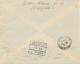TSCHECHOSLOWAKEI 1936, Flugpostmarken 0,50 Und 3 Kcs Int. MiF M. K2 „TEPLICE-SANOT / TEPLITZ-SCHÖNAU“ A. Flugpostbrief - Corréo Aéreo