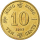 Hong Kong, Elizabeth II, 10 Cents, 1992, Nickel-Cuivre, SPL, KM:55 - Hong Kong