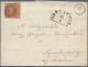 Bayern - Marken Und Briefe: 1852/1861 (ca.), 6 Kr. Braun (MiNr. 4 II), Partie Vo - Sonstige & Ohne Zuordnung