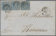 Delcampe - Bayern - Marken Und Briefe: 1852/1861, Quadratausgabe 3 Kr. Blau, Partie Von 28 - Sonstige & Ohne Zuordnung