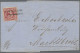 Bayern - Marken Und Briefe: 1864/1867, Quadratausgabe 3 Kr. Karmin, Partie Von 2 - Other & Unclassified