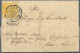 Bayern - Marken Und Briefe: 1865/1866, 1 Kr. Gelb, Lot Von Drei Briefen Und Zwei - Other & Unclassified