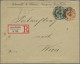 Deutsches Reich - Krone / Adler: 1890, Fünf Postaufträge Nach Wien, Teils Etwas - Verzamelingen