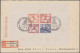 Deutsches Reich - 3. Reich: 1936/1937, BLOCKS, Partie Von Sechs Briefen Mit Attr - Lettres & Documents