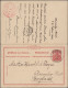 Deutsches Reich - Ganzsachen: 1902/1913, Lot Von Drei Gelaufenen Doppelkarten 10 - Autres & Non Classés
