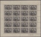 Delcampe - Deutsche Besetzung I. WK: 1914/1923, Umfassender Posten Ganzer Bogen, Großer Bog - Bezetting 1914-18