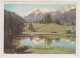 Grächnersee Mit Bergen, Olympia-Frankatur Mit Flagge PRO INFIRMIS.10 X 15 - Grächen