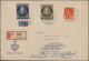 Delcampe - Berlin: 1948/1961, Nette Partie Von Ca. 155 Briefen, Karten Und Ganzsachen Mit E - Covers & Documents