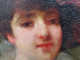 Delcampe - Tableau Portrait Feminin Au Chapeau Ca1900 Signé D'Abancour - Huiles