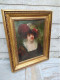 Delcampe - Tableau Portrait Feminin Au Chapeau Ca1900 Signé D'Abancour - Oils