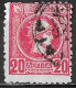 GREECE Closed Left Side And Disperforation On 1897-1900 Small Hermes Head Athens Print 20 L Red Perforated Vl. 127 A - Used Stamps