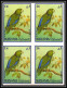 Delcampe - Manama - 3437/ N°159/169 B Parrot Perroquet Oiseaux (birds) Neuf ** MNH Non Dentelé Imperf BLOC 4 - Papagayos