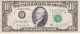 BILLETE DE ESTADOS UNIDOS DE 10 DOLLARS DEL AÑO 1988 LETRA G - CHICAGO (BANK NOTE) - Biljetten Van De  Federal Reserve (1928-...)