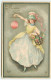 N°22180 - Hannes Petersen - Bonne Fête - Jeune Fille Portant Un Panier Rempli De Roses, Et Un Lampion - Petersen, Hannes