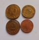 ALLEMAGNE  LOT De 4 PFENNIG  1950 1962 1976 1980 N° 226 D - 10 Pfennig