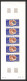 91968b Wallis Et Futuna N° 192/195 Coquillages Shell (shells) Essai Proof Non Dentelé Imperf ** MNH Bande 5 Multicolore - Non Dentelés, épreuves & Variétés