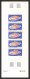 91968b Wallis Et Futuna N° 192/195 Coquillages Shell (shells) Essai Proof Non Dentelé Imperf ** MNH Bande 5 Multicolore - Sin Dentar, Pruebas De Impresión Y Variedades