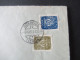 Portugal 1953 Via Aerea/Luftpost Firmenumschlag Banco Nacional Ultramarino Lisboa Marken Mit Perfin / Firmenlochung BNU - Briefe U. Dokumente