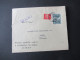 Portugal 1953 Via Aerea/Luftpost Firmenumschlag Banco Espirito Santo Lisboa Marken Mit Perfin / Firmenlochung BES - Lettres & Documents