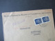 Portugal 1951 Via Aerea/Luftpost Firmenumschlag Banco Espirito Santo Lisboa Marken Mit Perfin / Firmenlochung BES - Briefe U. Dokumente