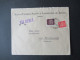 Portugal 1952 Via Aerea/Luftpost Firmenumschlag Banco Espirito Santo Lisboa Marken Mit Perfin / Firmenlochung BES - Lettres & Documents