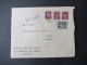 Portugal 1953 Via Aerea/Luftpost Firmenumschlag Banco Espirito Santo Lisboa Marken Mit Perfin / Firmenlochung BES - Cartas & Documentos
