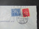 Portugal 1953 Via Aerea/Luftpost Firmenumschlag Banco Jose Henriques Lisbonne Marken Mit Perfin / Firmenlochung - Briefe U. Dokumente