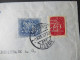 Portugal 1957 Via Aerea/Luftpost Firmenumschlag Banco Borges & Irmao Lisboa Marken Mit Perfin / Firmenlochung - Brieven En Documenten