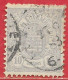 Luxembourg N°42 10c Gris-violet (27 6 83) 1880 O - 1859-1880 Wapenschild
