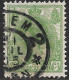 Groene Stippen In Buitenkaderlijn Op 1899 Koningin Wilhelmina 20 Cent Groen  NVPH 68 - Abarten Und Kuriositäten