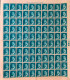 1977 SPAIN—JUAN CARLOS—COMPLETE SHEET ** 100 MNH Stamps—ESPAGNE Feuille Yt 2035 Timbres Neufs - Feuilles Complètes