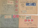 LOT DE 8 LETTRES RECOMMANDEES AFFRANCHISSEMENTS ET OBLITERATIONS DIVERSES  -ANNEES 1922-58 - Mechanische Stempels (varia)