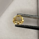 Saphir Jaune Traité (BE) De Madagascar - Rond 0.59 Carat - 4.8 X 2.6 Mm - Sapphire