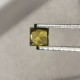 Delcampe - Saphir Jaune Traité (BE) De Madagascar - Carré 0.38 Carat - 3.5 X 3.5 X 2.6 Mm - Zaffiro