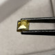 Delcampe - Saphir Jaune Traité (BE) De Madagascar - Carré 0.38 Carat - 3.5 X 3.5 X 2.6 Mm - Sapphire