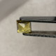 Delcampe - Saphir Jaune Traité (BE) De Madagascar - Carré 0.38 Carat - 3.5 X 3.5 X 2.6 Mm - Zafiro