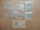 LOT DE 4 ENVELOPPES TRANSPARENTES MAURICE JAMET HENRI CHIRICI G. MARCHAND - Sobres Transparentes