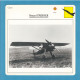 De Agostini Teaching Sheet "Warplanes" / Renard ÉPERVIER (Belgium) - Aviation