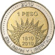 Argentine, Peso, Mar Del Plata, 2010, Bimétallique, SPL, KM:160 - Argentina