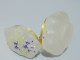 Delcampe - -ANCIENNE SUPERBE BOITE BONBONNIERE VERRE OPAQUE FLEURS EMAILLEES VIOLETTES      E - Dozen