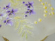 Delcampe - -ANCIENNE SUPERBE BOITE BONBONNIERE VERRE OPAQUE FLEURS EMAILLEES VIOLETTES      E - Koffer