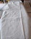 DRAP Ancien Brodé Fleurs Et Papillon Et Monogrammé Dimensions 2m 05 X 33 02 - Bed Sheets