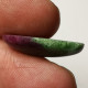 Rubis-Zoïsite Naturel D'Afrique - Cabochon (défaut) 22.32 Carats - 25.5 X 16.3 X 5.6 Mm - Rubin