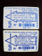 2 Different Colors Or Card Plastic Type Cards Phonecard Chip Aval Bank Oranta 840 Units  UKRAINE - Ukraine