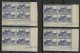 TUNISIE N° 214 12 Blocs Avec Coin Daté Du 24/3/41 Neuf Sans Charnière ** (MNH) TB - Unused Stamps