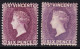 St.Vincent. 1885-89 Y&T. 36, 36a, MH. 6 P. Lila / Violeta. - St.Vincent (...-1979)