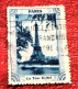 Entraide Paris La Tour Eiffel "a Voyagé" Timbre Oblitération Postale-Vignette-Erinnophilie-[E]Stamp-Sticker-Viñeta-Bollo - Tourism (Labels)