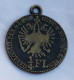 1859 Austria Quarter Florin Double Sided Charm Pendant Token - Notgeld