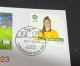 1-2-2024 (3 X 2) AFC Asian Cup 2023 (Qatar) Australia (1) V Uzbekistan (1) - 23-1-2024 - With Matildas Football Stamp - Autres & Non Classés